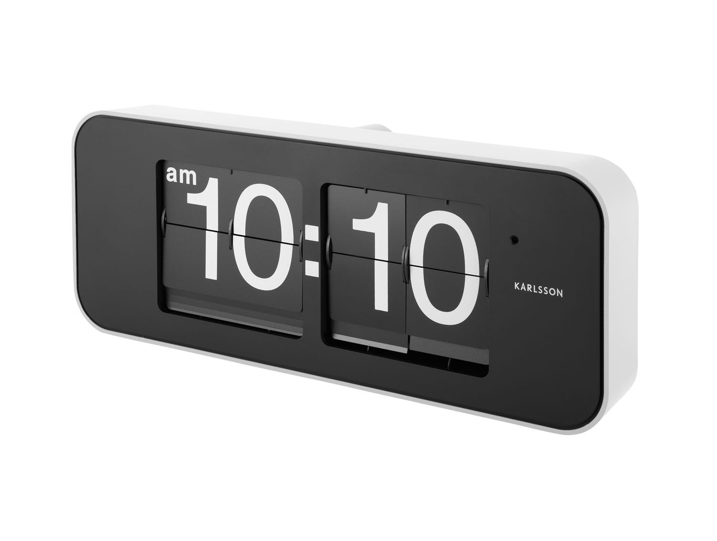 Karlsson Wall clock Wide Flip white casing, black dial