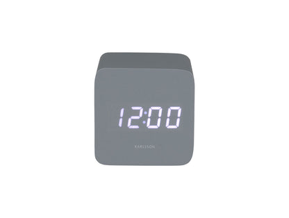 Karlsson Alarm clock Spry square LED mouse grey