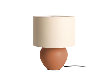 Leitmotiv Table lamp Alma cone matt caramel brown