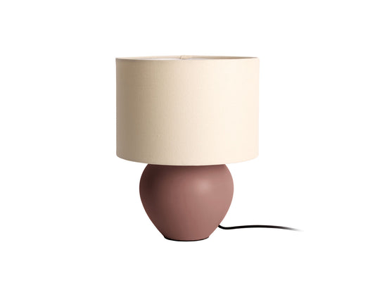 Leitmotiv Table lamp Alma cone matt chocolate brown