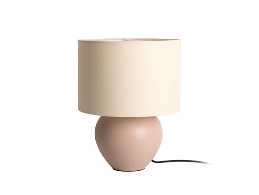 Leitmotiv Table lamp Alma cone matt sand brown