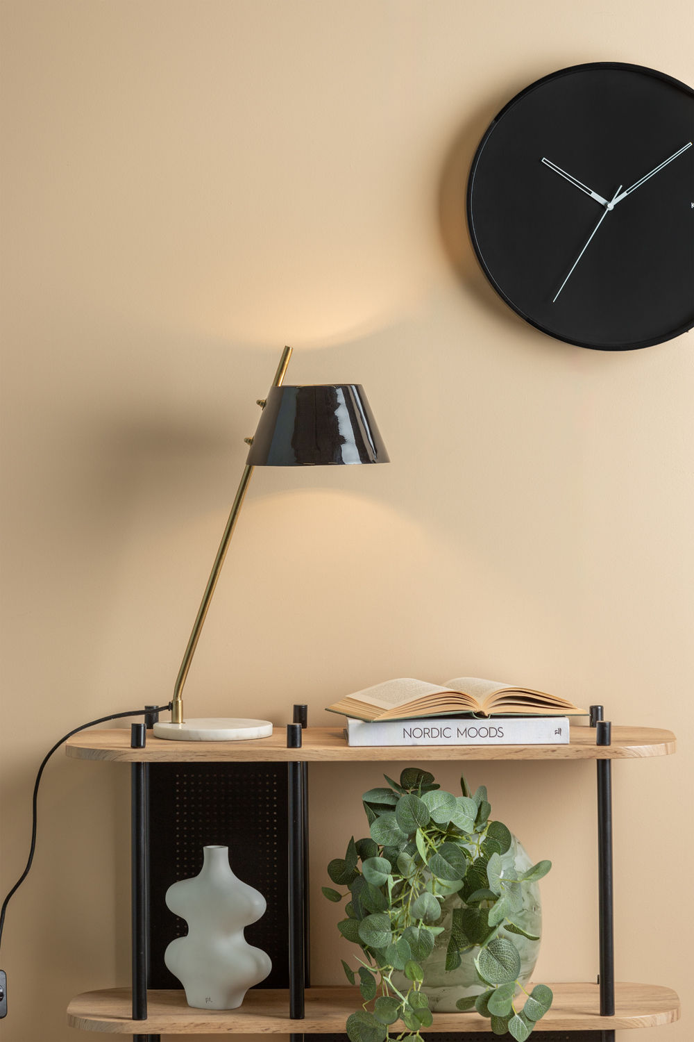 Leitmotiv Table lamp Savvy enamel black