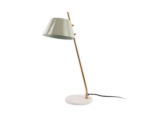 Leitmotiv Table lamp Savvy enamel grayed jade