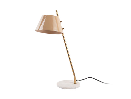 Leitmotiv Table lamp Savvy enamel soft brown