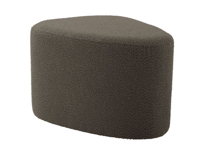 Leitmotiv Pouf Ada organic large bouclé taupe green