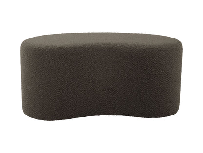 Leitmotiv Pouf Ada wave bouclé taupe green