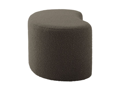 Leitmotiv Pouf Ada wave bouclé taupe green