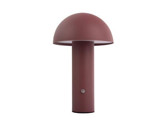 Leitmotiv Table lamp Fuego LED iron matt red ochre