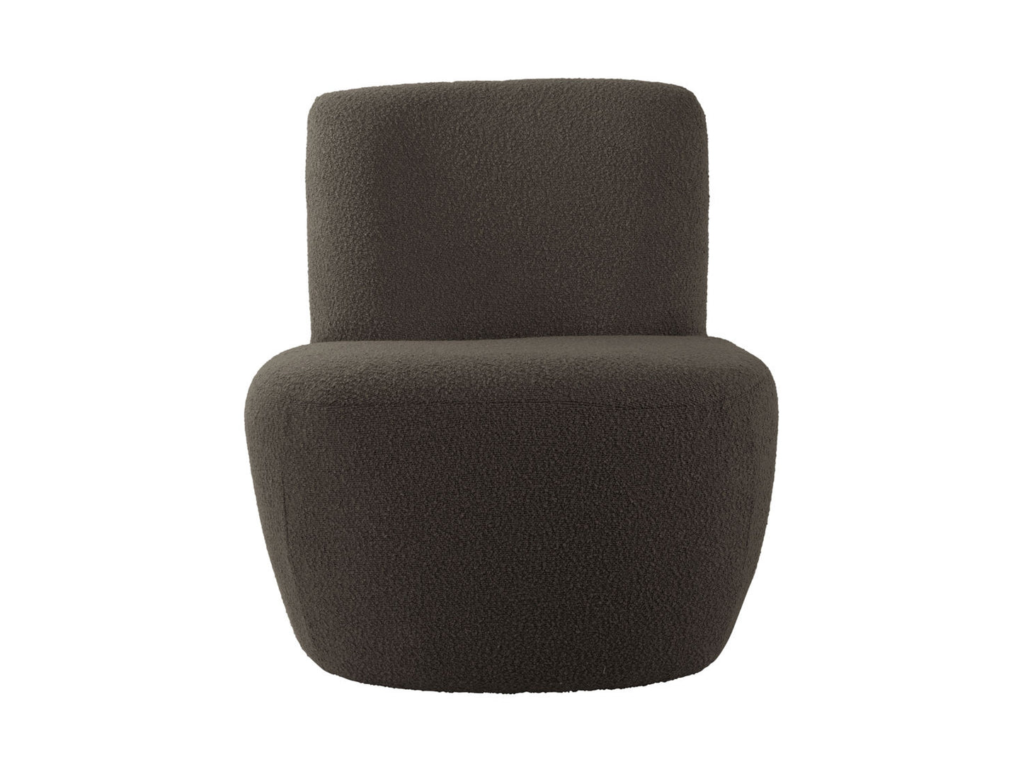 Leitmotiv Chair Ada bouclé taupe green