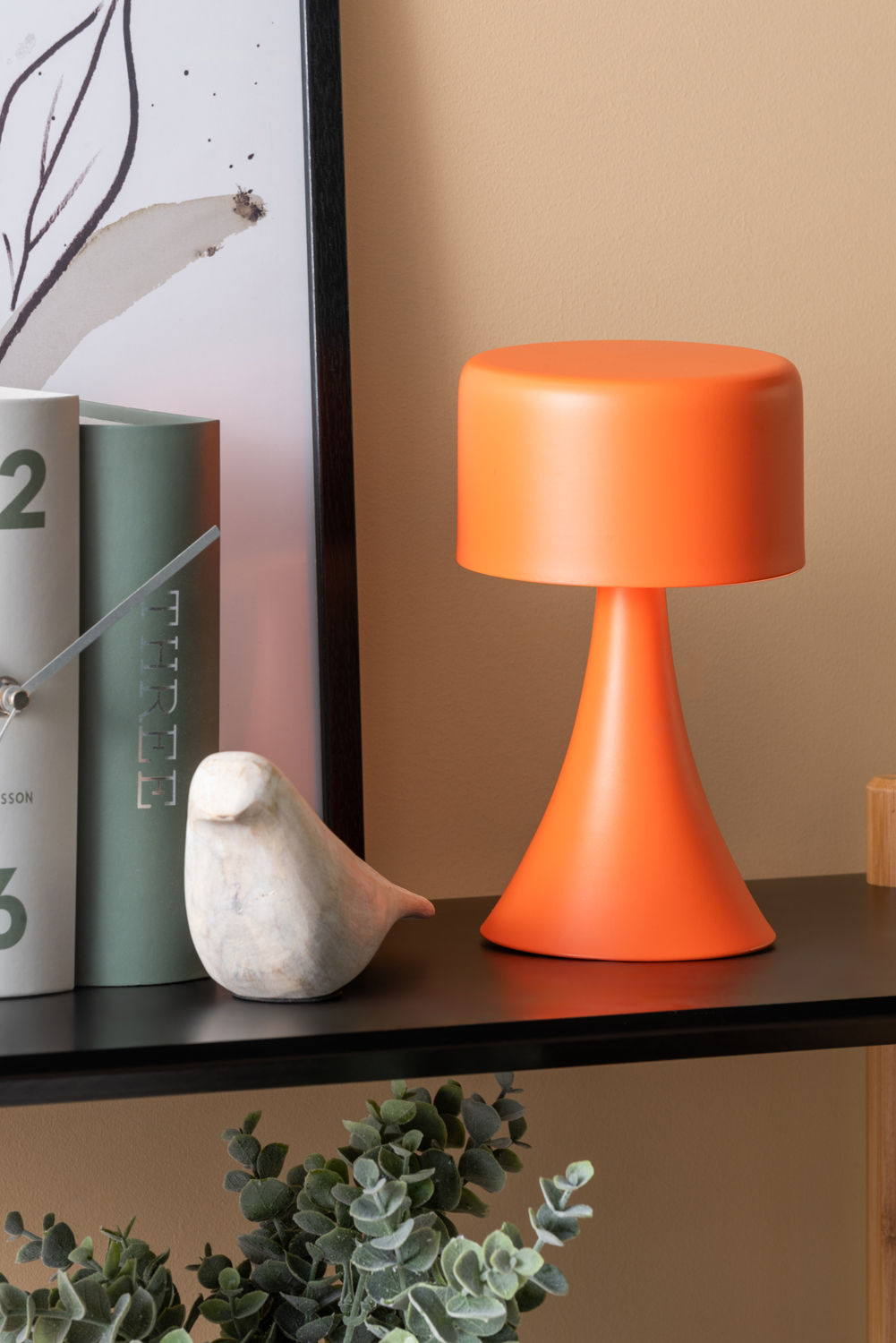 Leitmotiv Table lamp Nora iron bright orange LED