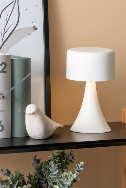 Leitmotiv Table lamp Nora iron matt white LED