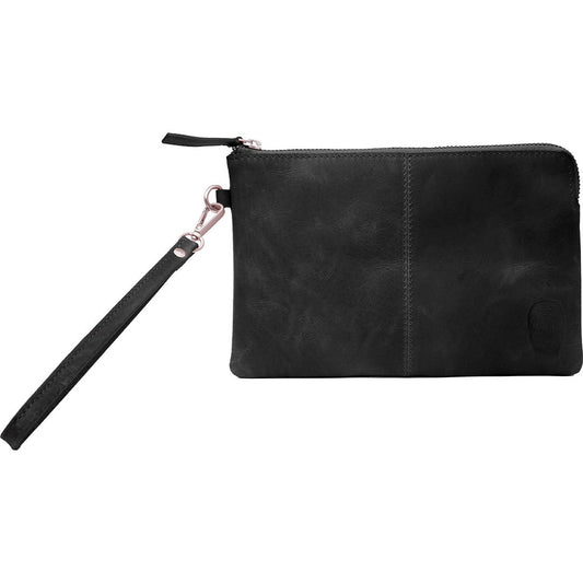 Trademark Living Alpha clutch i læder - sort