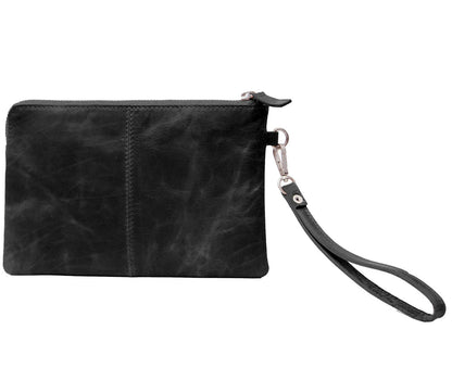 Trademark Living Alpha clutch i læder - sort