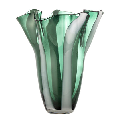 Creative Collection Lettice Vase, Grøn, Glas