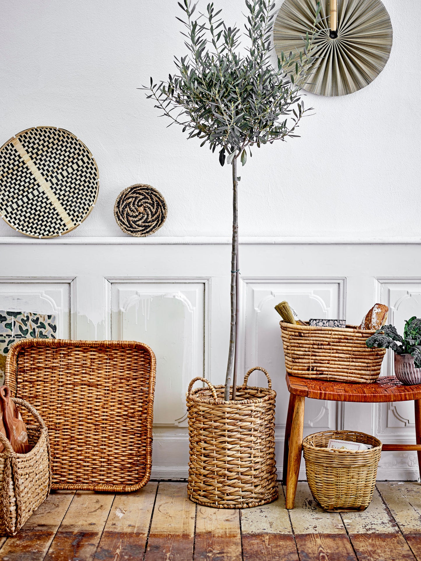 Bloomingville Diann Serveringsbakke, Brun, Rattan