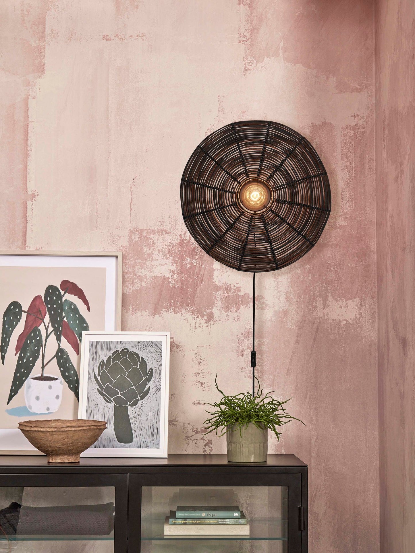 GOOD&MOJO Hanging lamp Tanami disc S, nat.