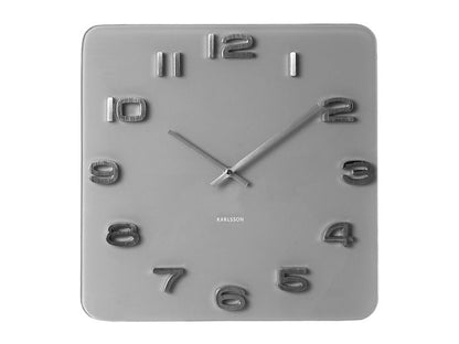 Karlsson Wall clock Vintage grey glass