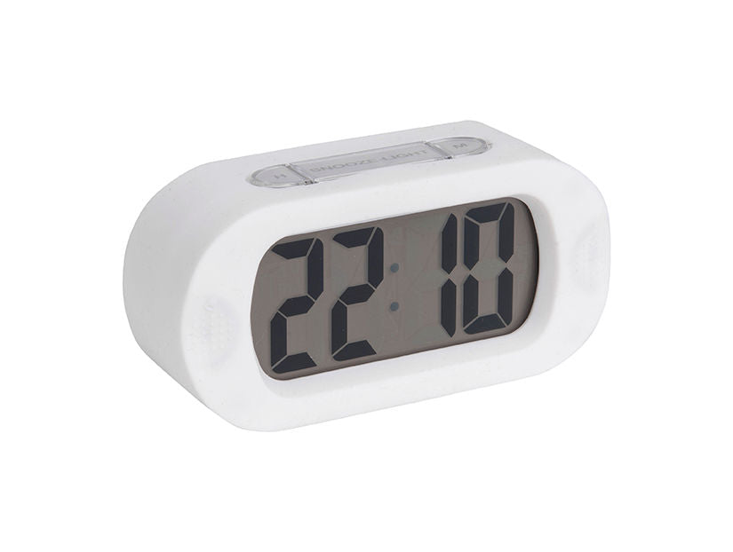 Karlsson Alarm clock Gummy rubberized white