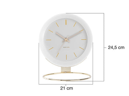 Karlsson Table clock Globe white, Des. Armando Breeveld