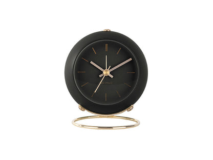 Karlsson Alarm clock Globe black, Des. Armando Breeveld