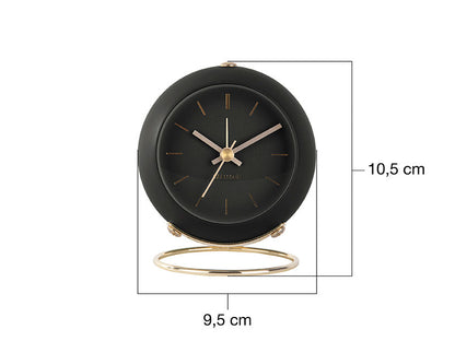 Karlsson Alarm clock Globe black, Des. Armando Breeveld