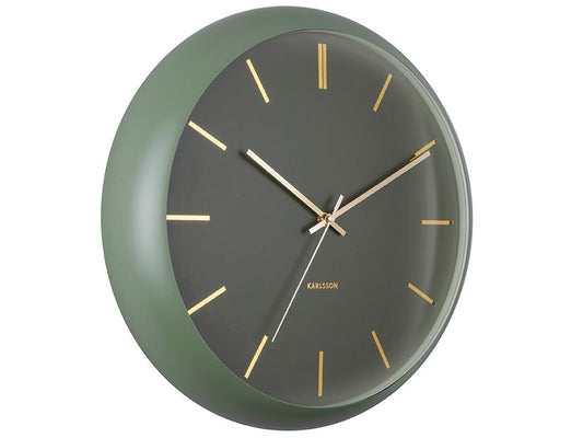 Karlsson Wall clock Globe moss green, Des. Armando Breeveld