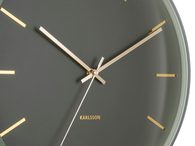 Karlsson Wall clock Globe moss green, Des. Armando Breeveld