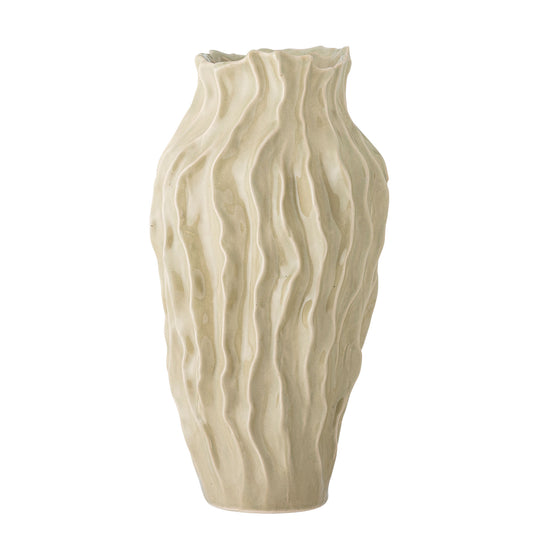 Bloomingville Valeria Vase, Grå, Stentøj