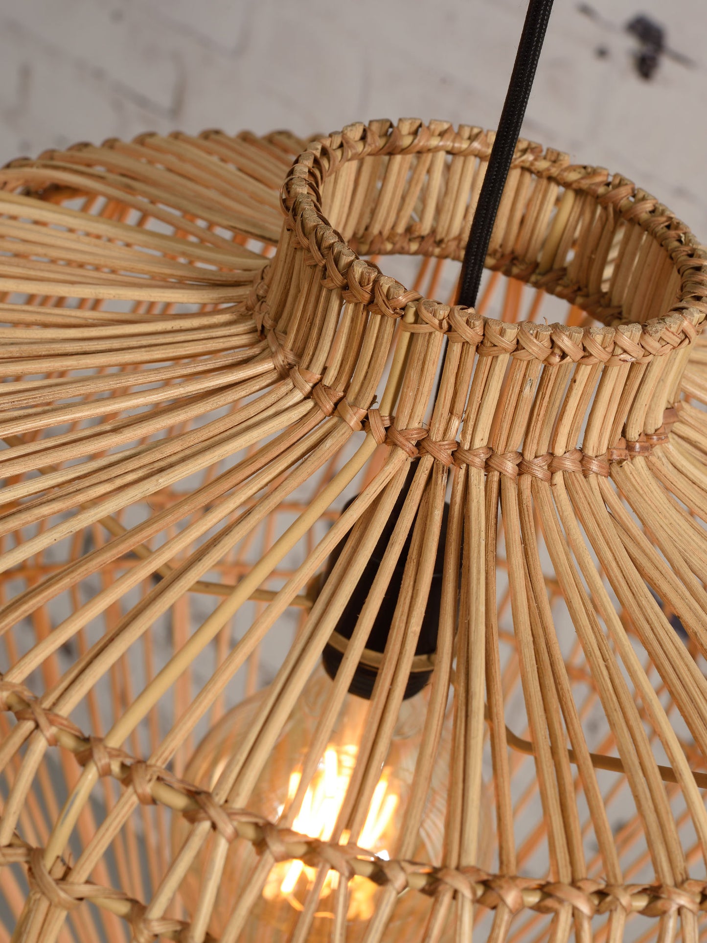 GOOD&MOJO Ceiling lamp Madeira rattan, nat.