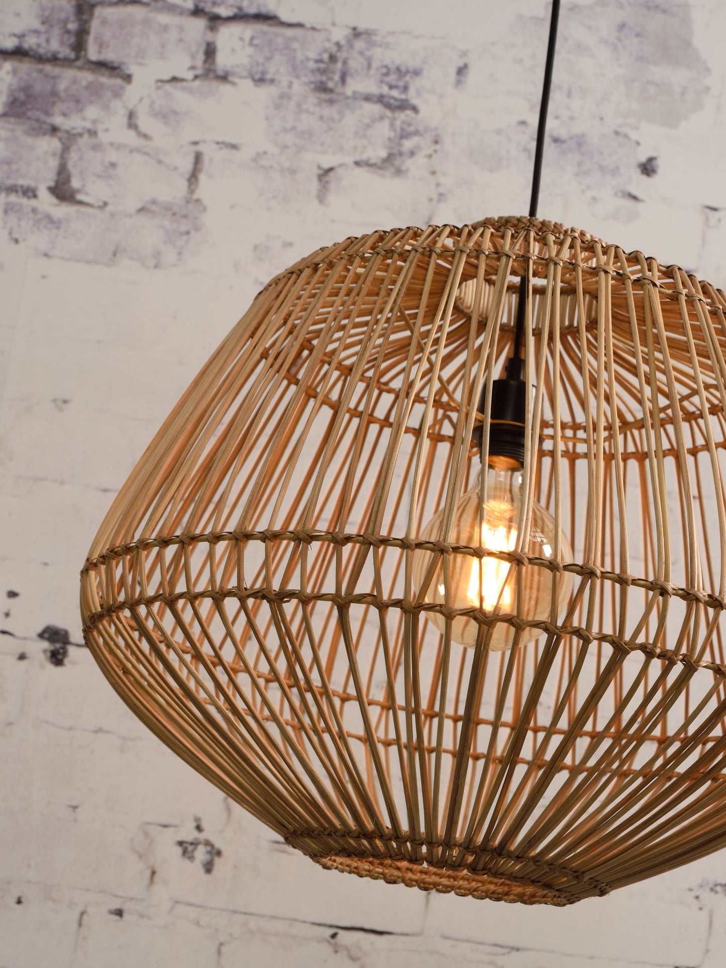 GOOD&MOJO Ceiling lamp Madeira rattan, nat.