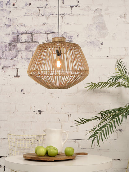 GOOD&MOJO Ceiling lamp Madeira rattan, nat.