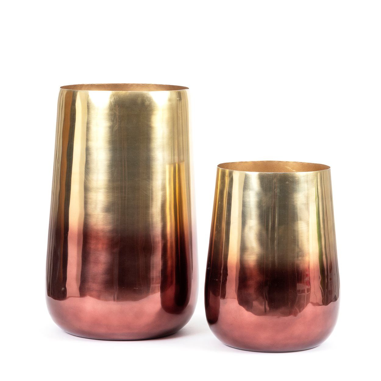 Bazar Bizar Antwerp The Two Tone Brass Planter - Brass - XL