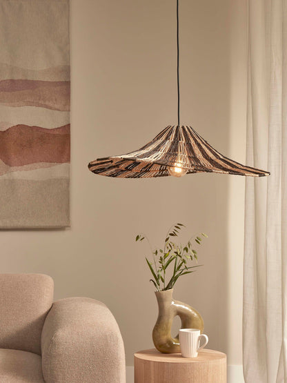 GOOD&MOJO #Hanglamp Zanzibar hoog 40cm, zw.