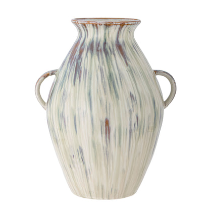 Bloomingville Sanella Vase, Grøn, Stentøj