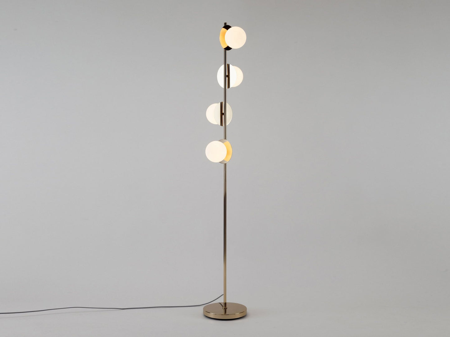 houseof.com Brass opal disk floor lamp EU