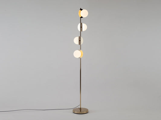 houseof.com Brass opal disk floor lamp EU