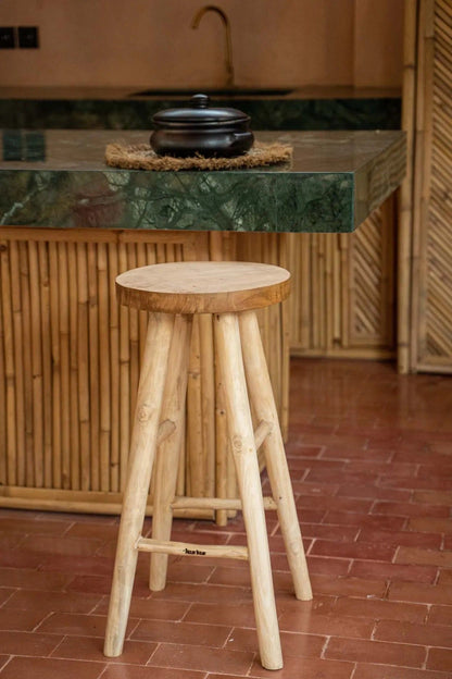 Bazar Bizar Antwerp The Kedut Bar Stool - Natural