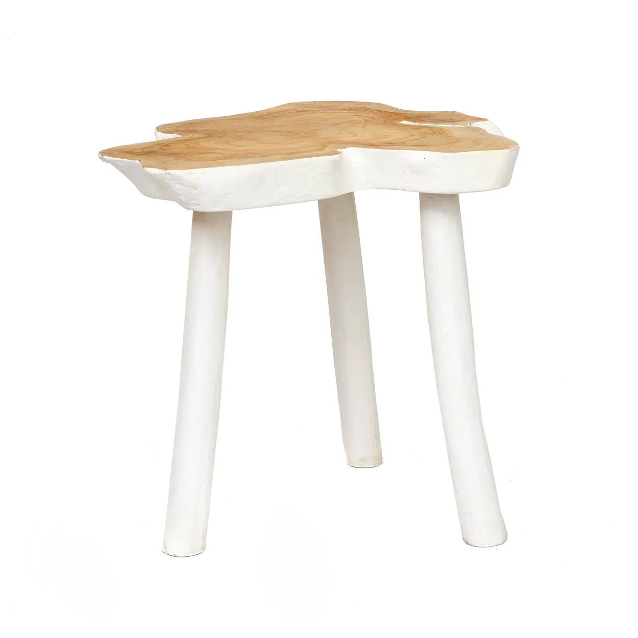 Bazar Bizar Antwerp The Organic Side Table - Natural White