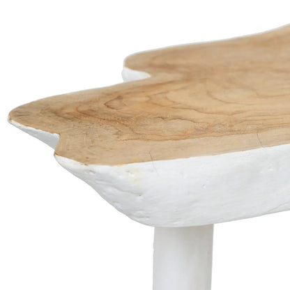 Bazar Bizar Antwerp The Organic Side Table - Natural White