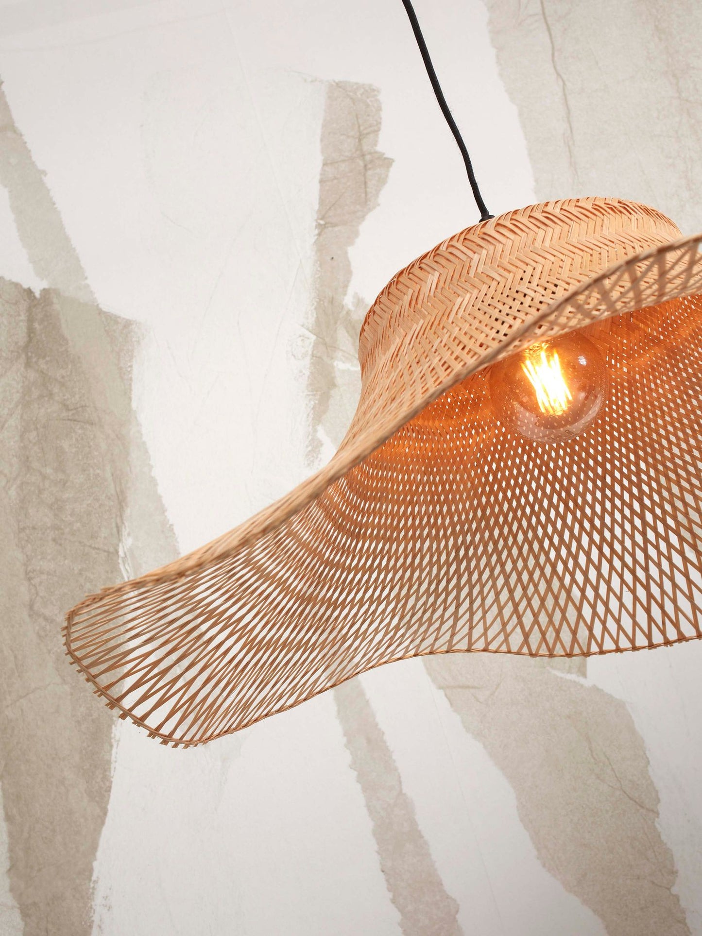 GOOD&MOJO Hanging lamp Ibiza S 50x15, bl/nat.