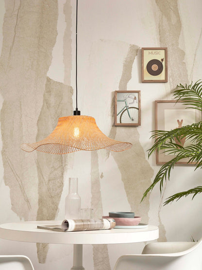 GOOD&MOJO Hanging lamp Ibiza S 50x15, bl/nat.