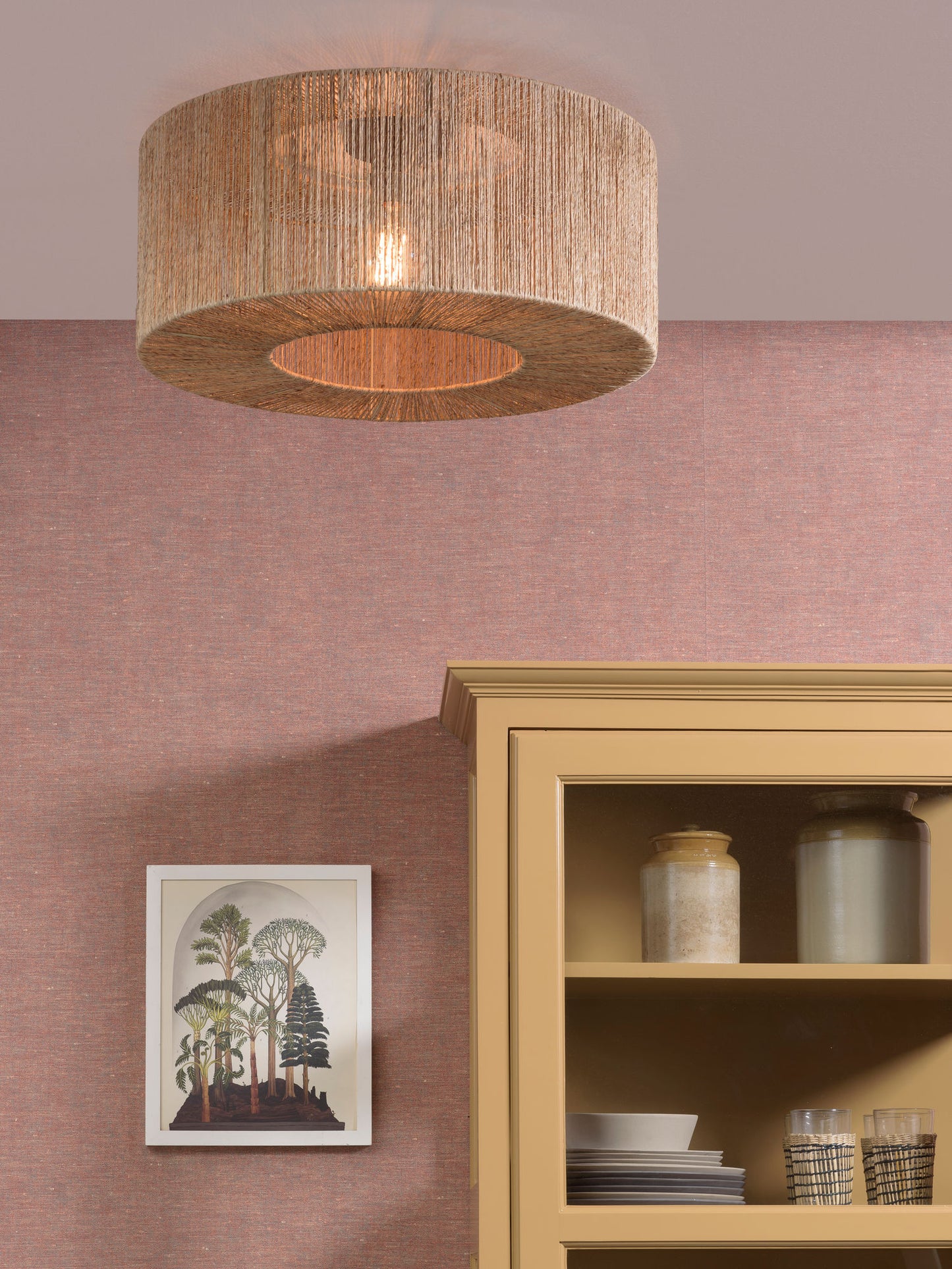 GOOD&MOJO Ceiling lamp Iguazu L disc 55cm, bl.