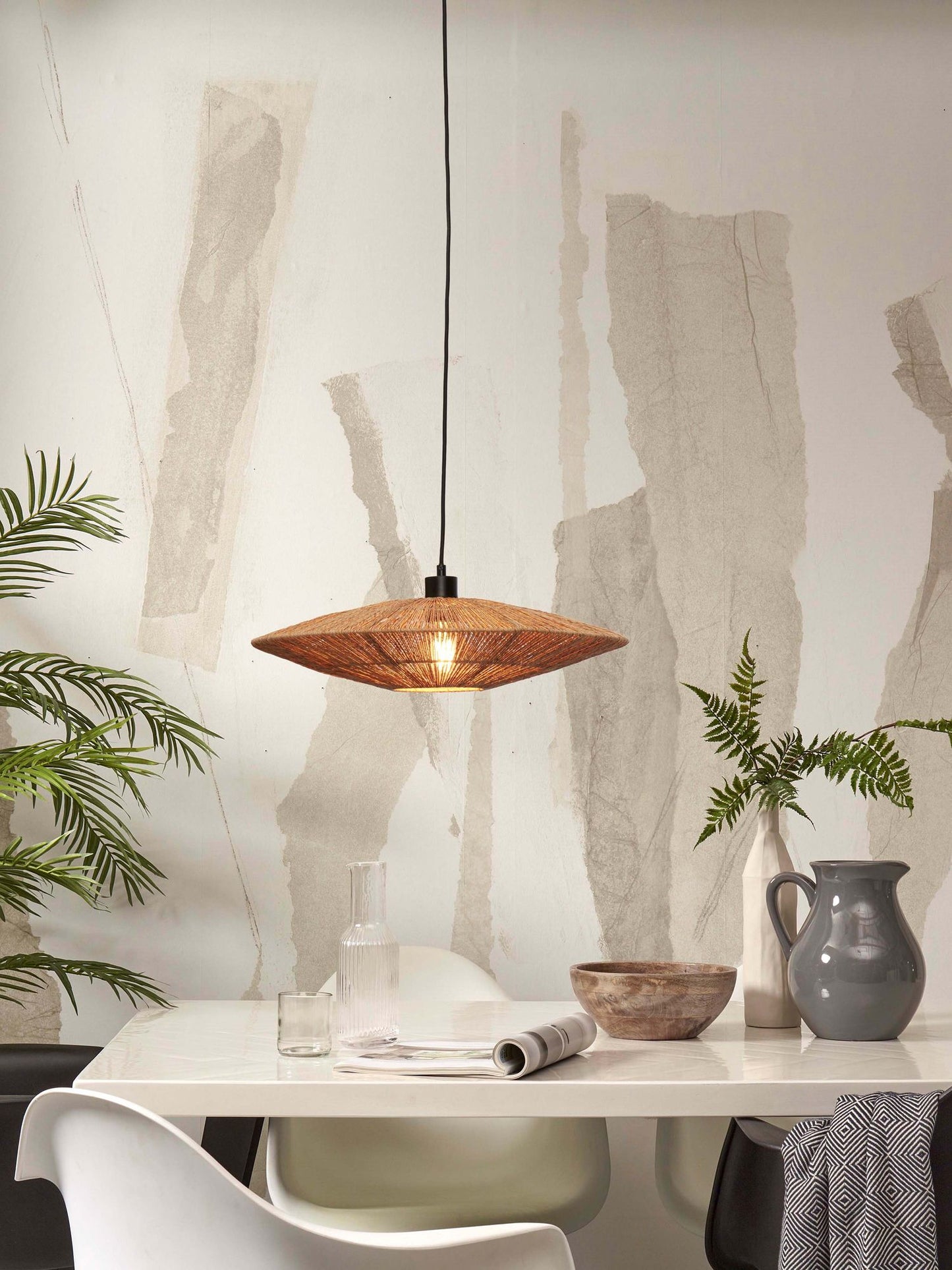 GOOD&MOJO Hanging lamp Iguazu L disc 55cm, bl.