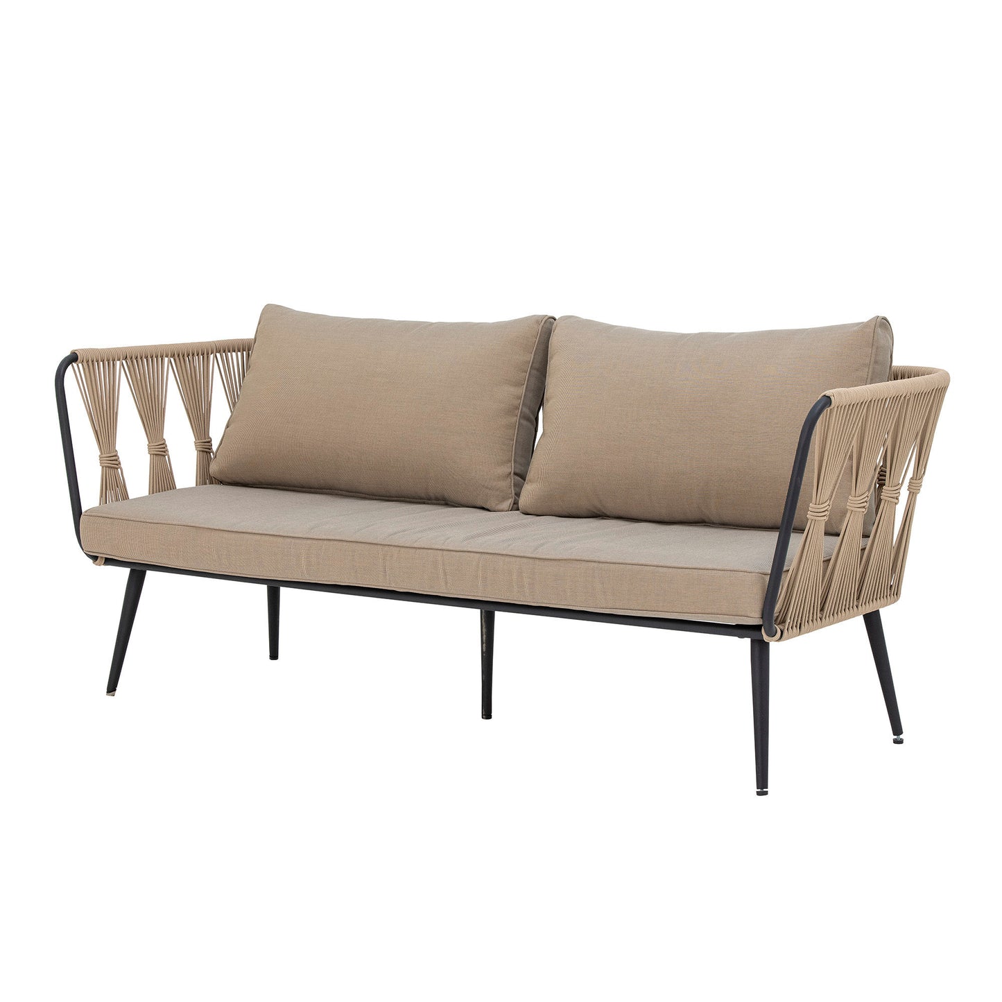 Bloomingville Pavone Sofa, Brun, Metal