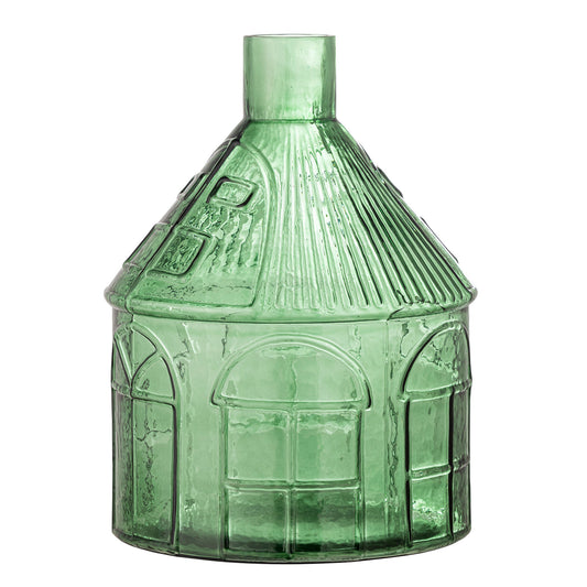 Bloomingville Kamila Vase, Grøn, Genanvendt Glas