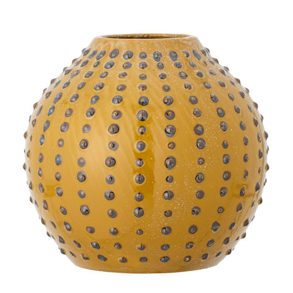 Creative Collection Toofan Vase, Gul, Stentøj