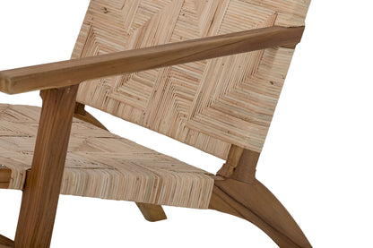 Creative Collection Mills Loungestol, Brun, Rattan